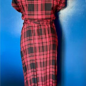 #Sanctuary#WrapDress#red#black#plaid